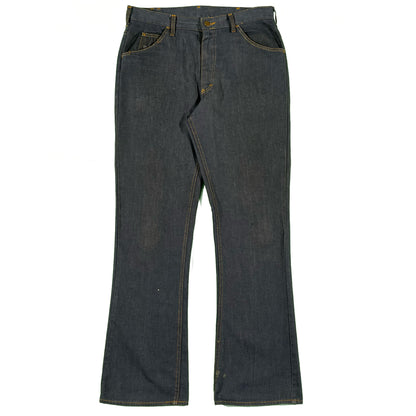 70s Dark Wash Lee Flares- 33x33