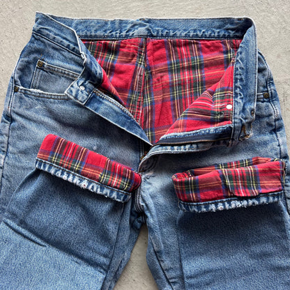 Vintage L.L.Bean Flannel/Fleece Lined Denim- SELECT PAIR