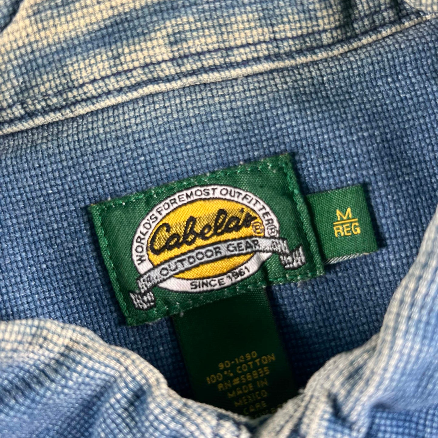00s Cabela's Sun Faded Cotton Overshirt- M