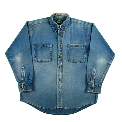 00s Cabela's Sun Faded Cotton Overshirt- M