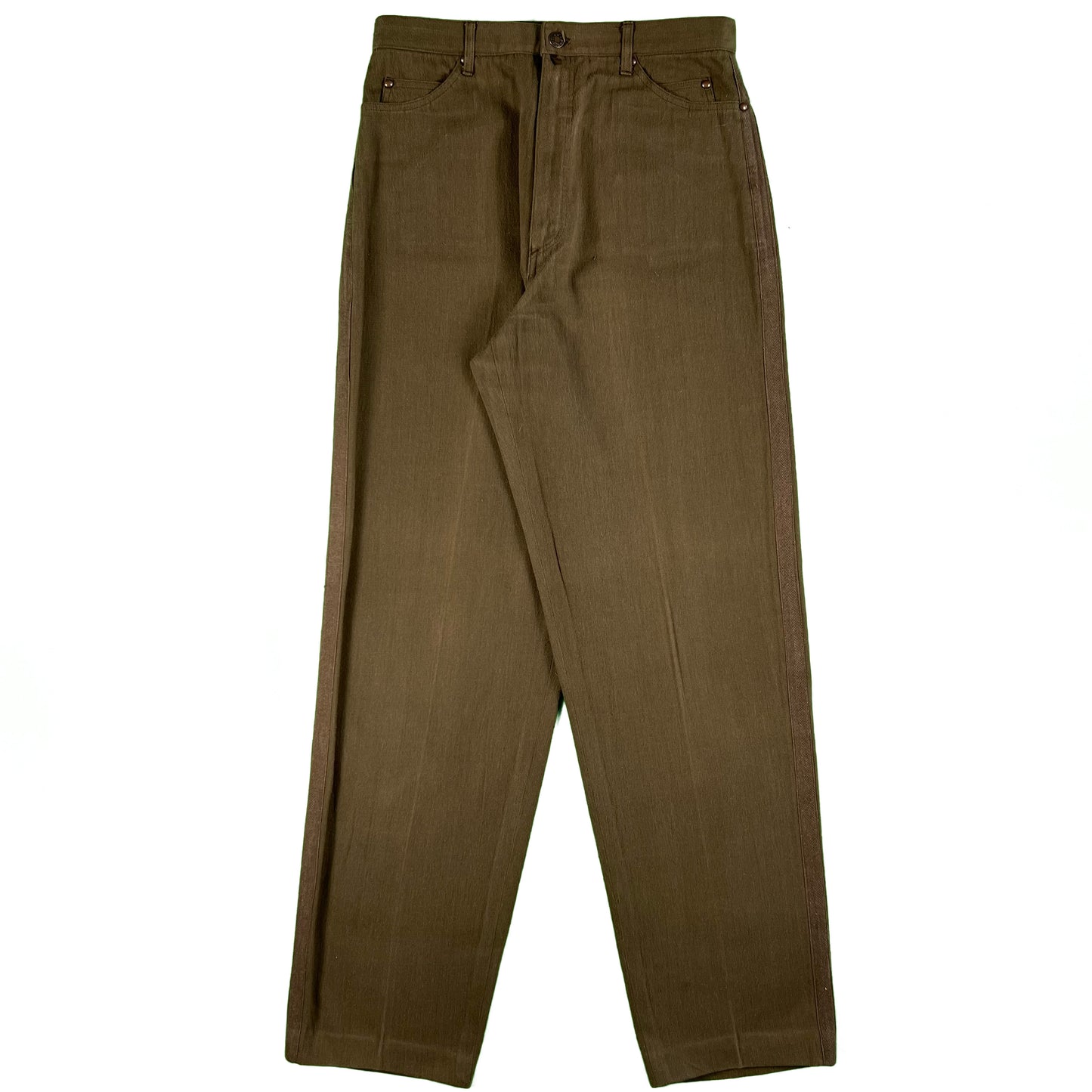 08 Comme des Garçons Homme Brown Cotton Pants- 30x32