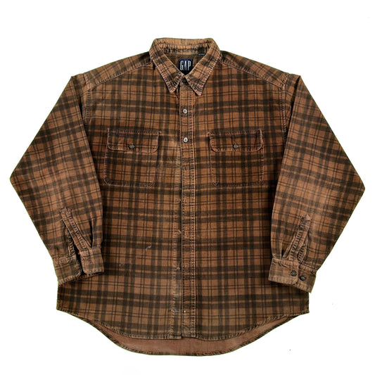 2001 Gap Sun Faded Corduroy Shirt- XL