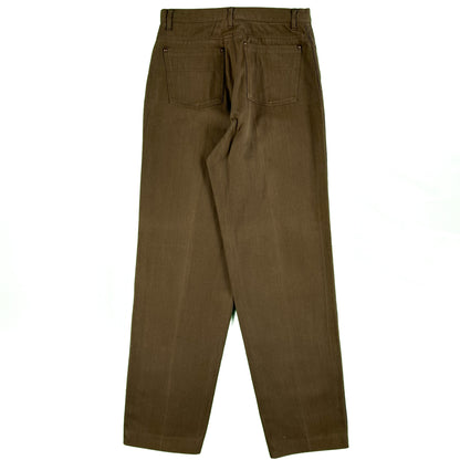 08 Comme des Garçons Homme Brown Cotton Pants- 30x32