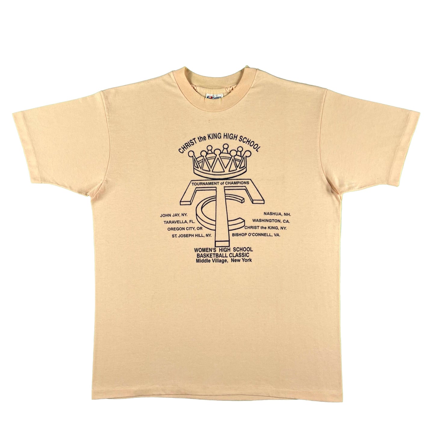80s Christ the King Girl's Basketball Classic Tee- L