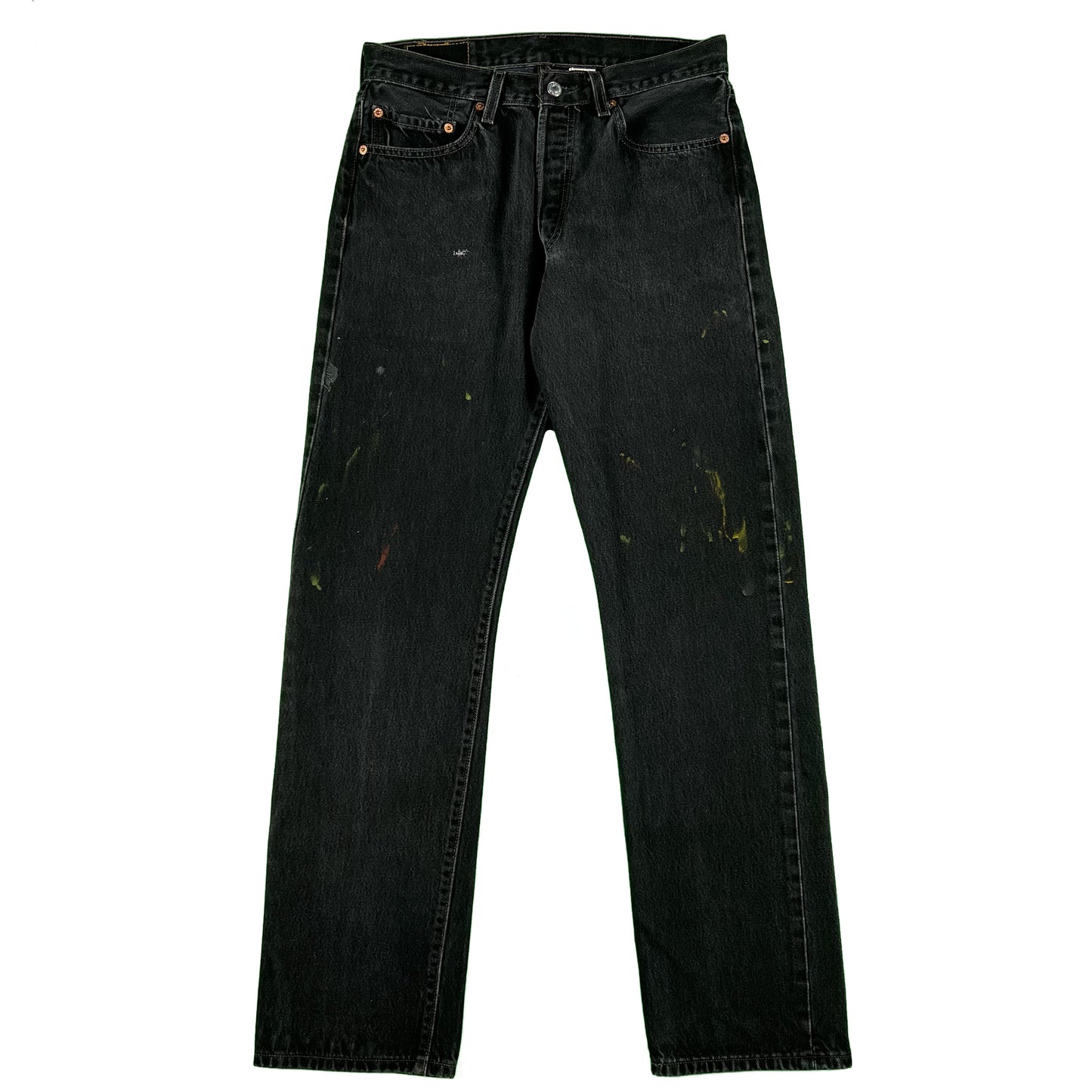 y2k Black Levi's 501 Painter's Denim- 30x31.5