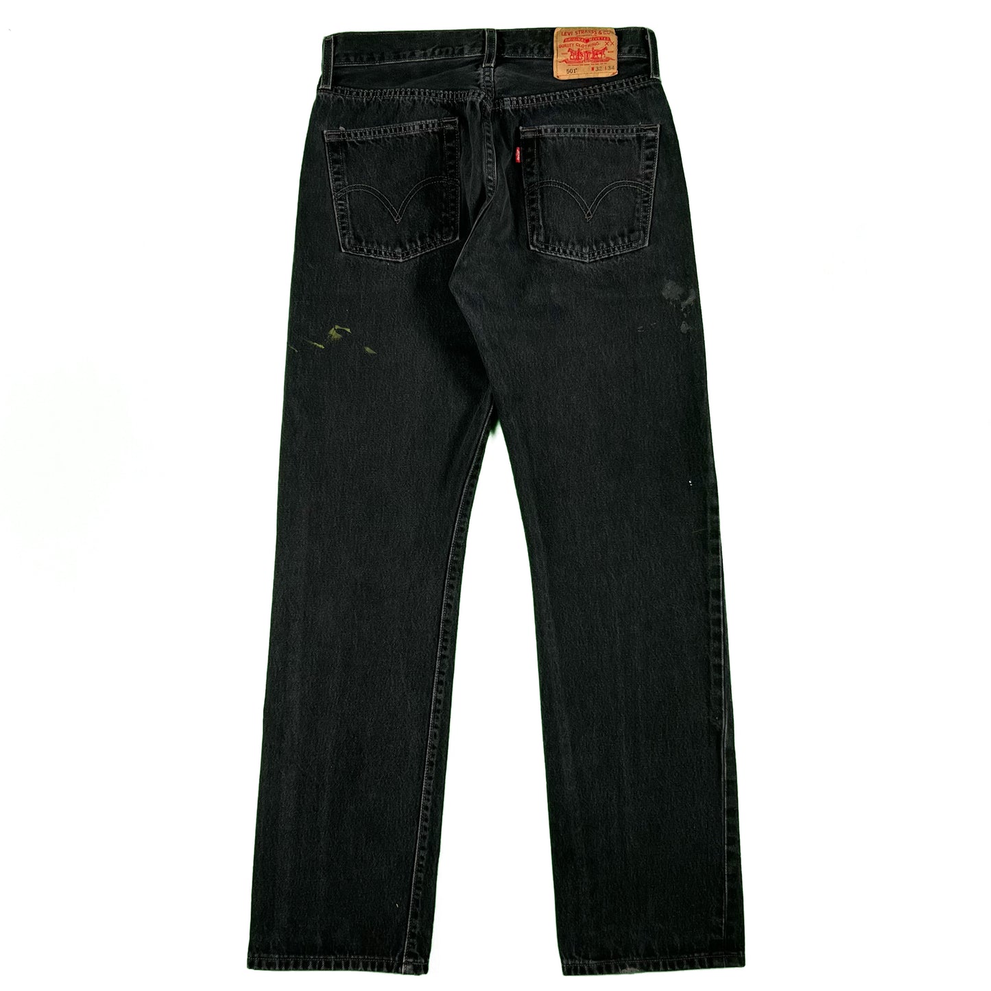 y2k Black Levi's 501 Painter's Denim- 30x31.5