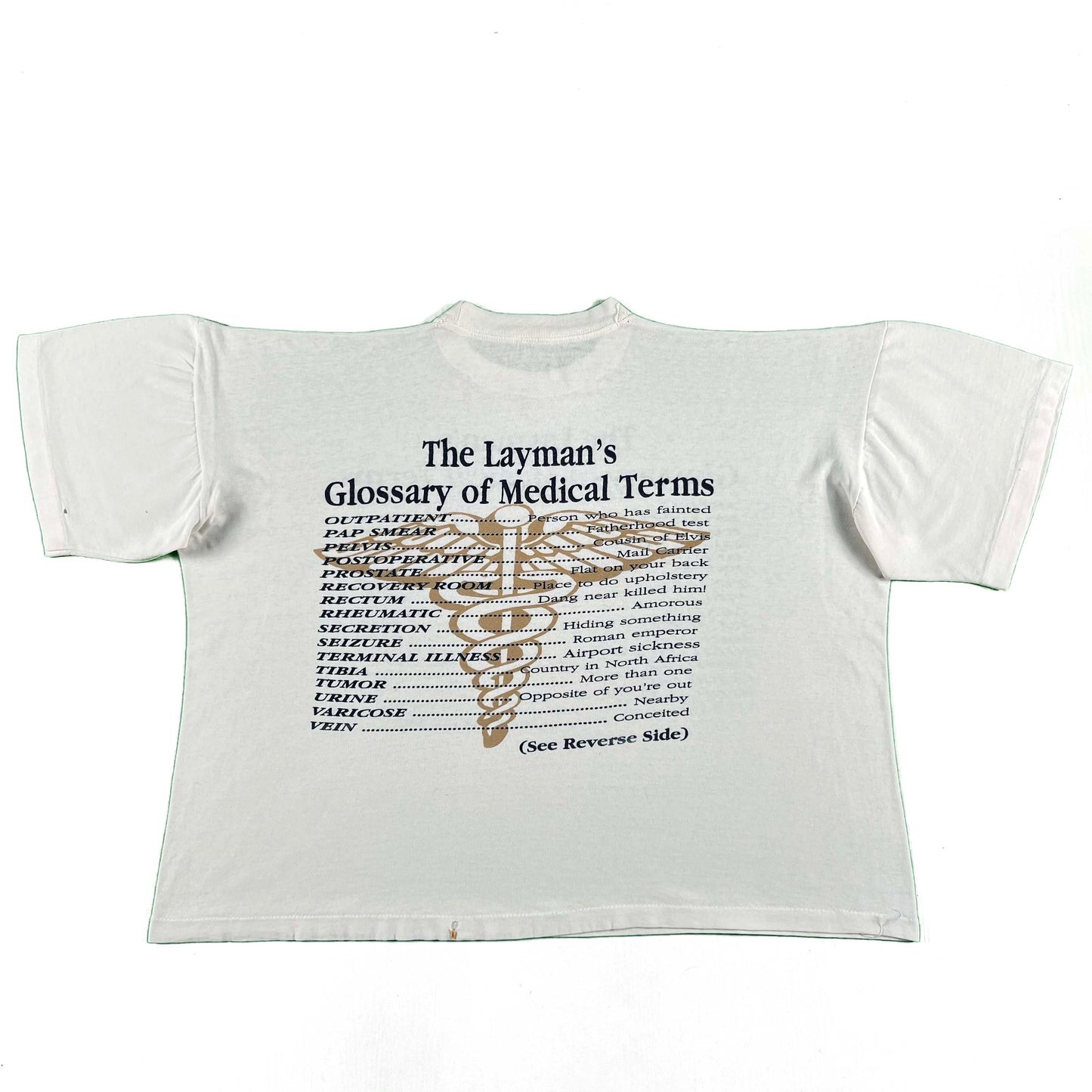 80s Layman's Medical Terms Tee- XL