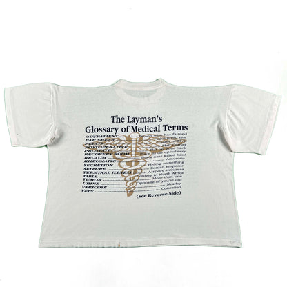 80s Layman's Medical Terms Tee- XL