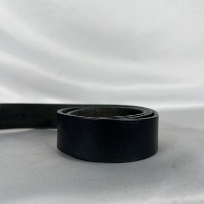 90s Black Leather Belt- S
