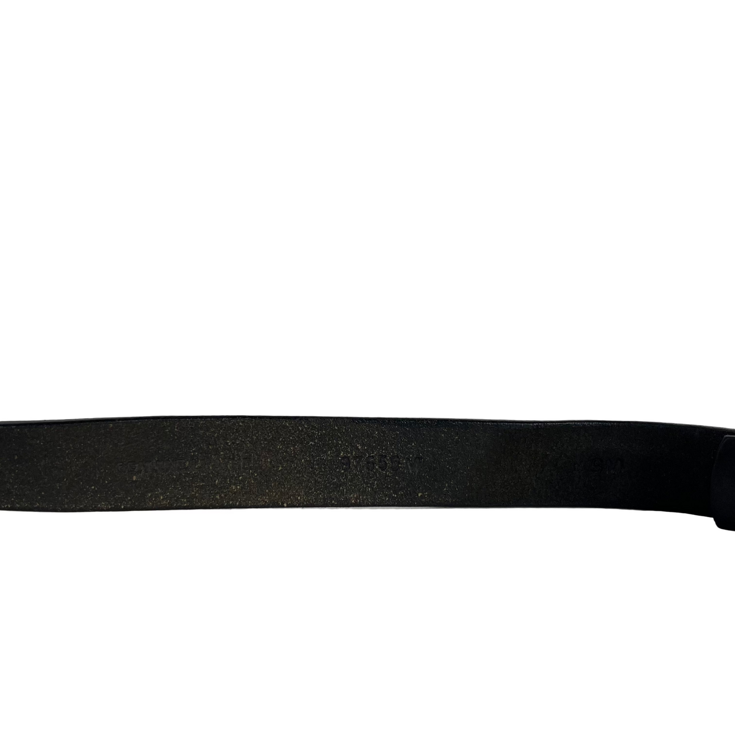 90s Black Leather Belt- S