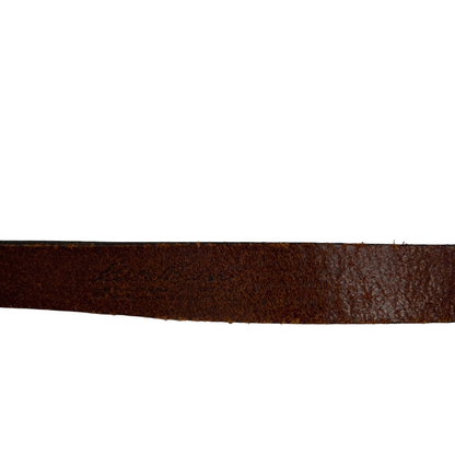 00s Eddie Bauer Brown Leather Belt- S