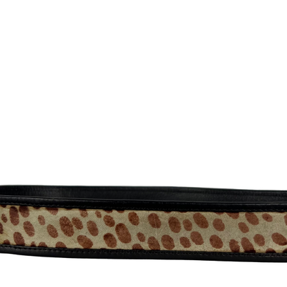 00s Distressed Cheetah Print Hair Leather Belt- M