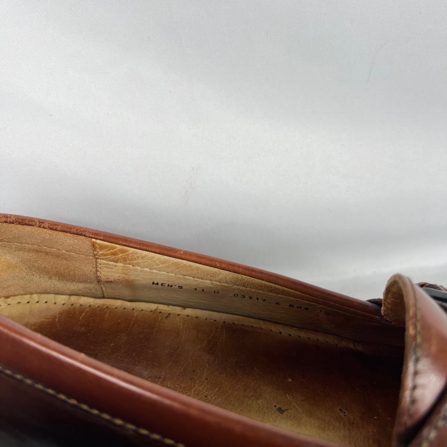 90s Brown Leather Buckle Tassel Loafers- M's 11, W's 12.5
