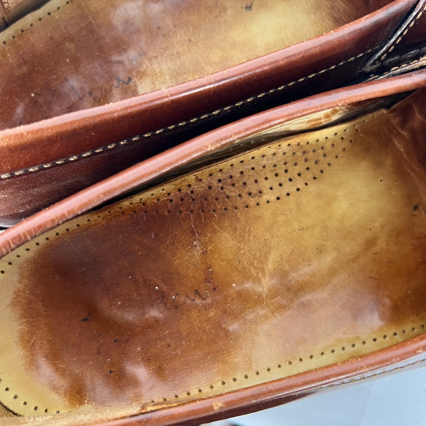 90s Brown Leather Buckle Tassel Loafers- M's 11, W's 12.5