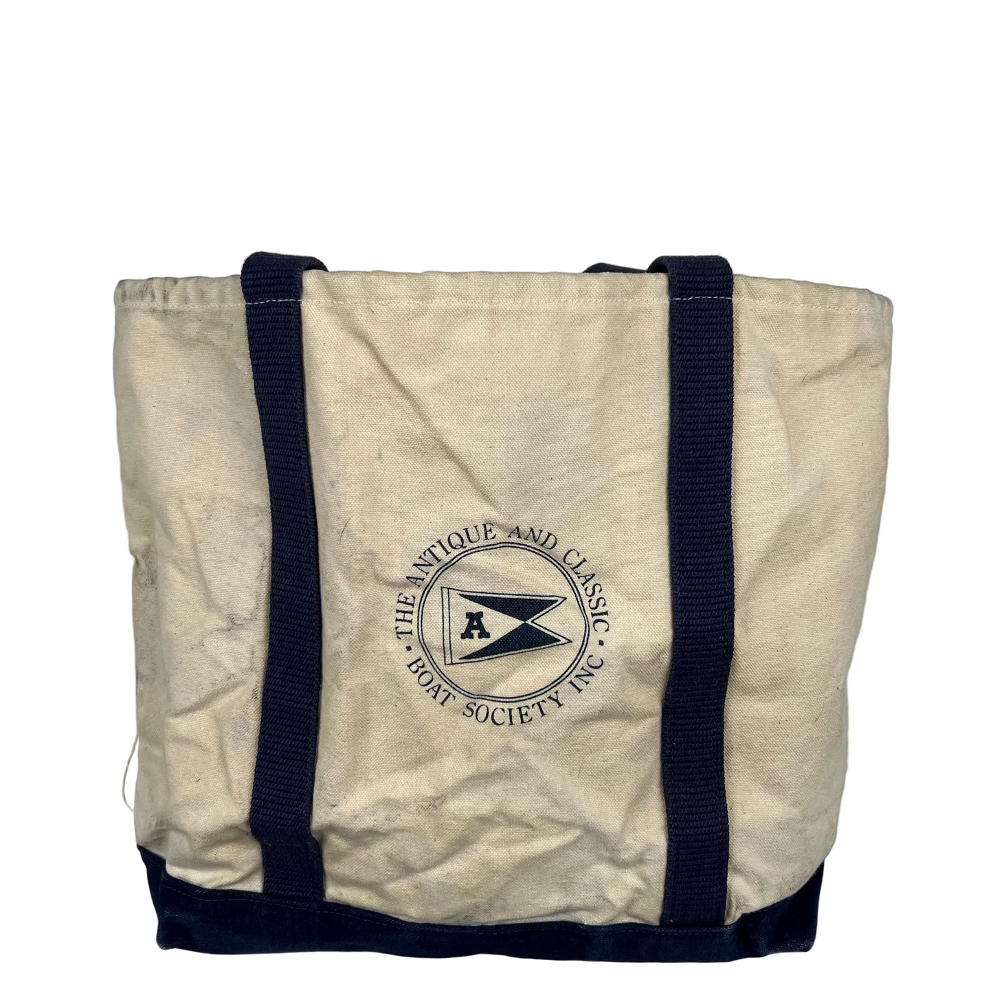 90s Antique and Classic Boat Society Canvas Tote Bag