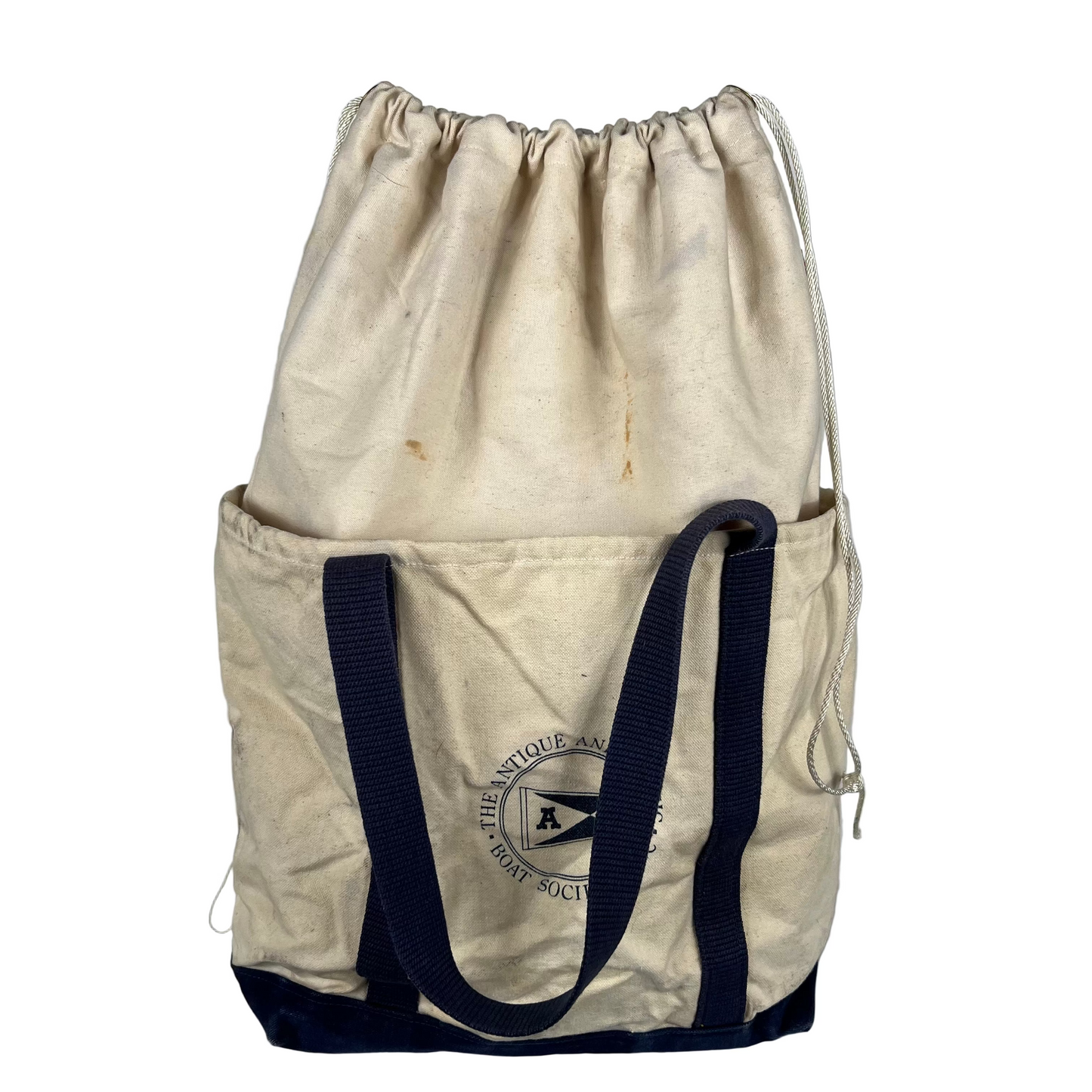 90s Antique and Classic Boat Society Canvas Tote Bag