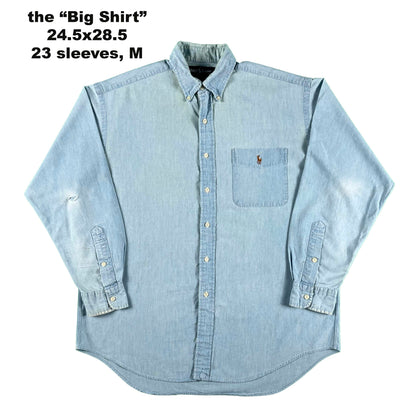 Vintage Ralph Lauren 100% Cotton Button Up Shirts- SELECT SHIRT