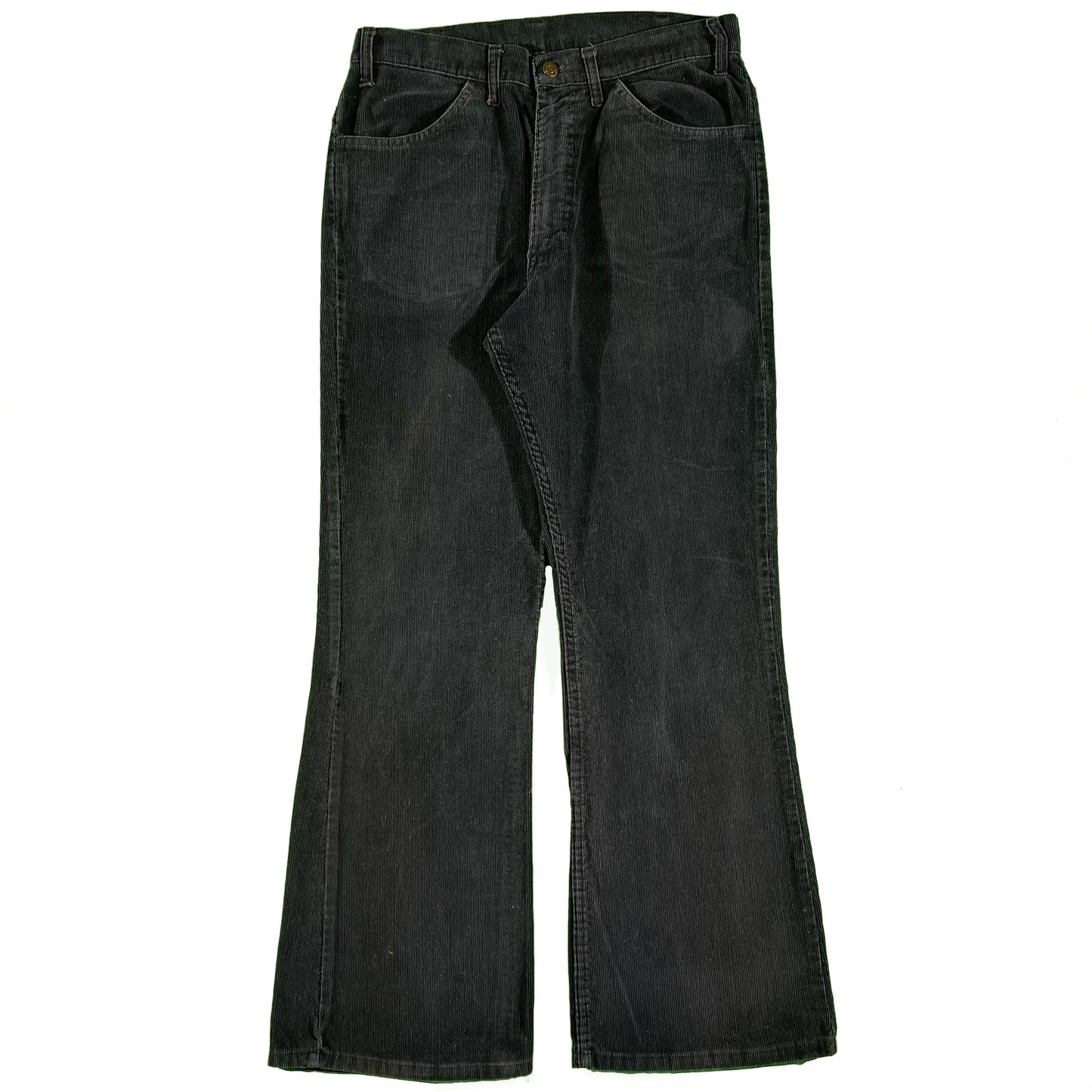 70s Levi's Navy 646 Corduroy Flares- 33x30