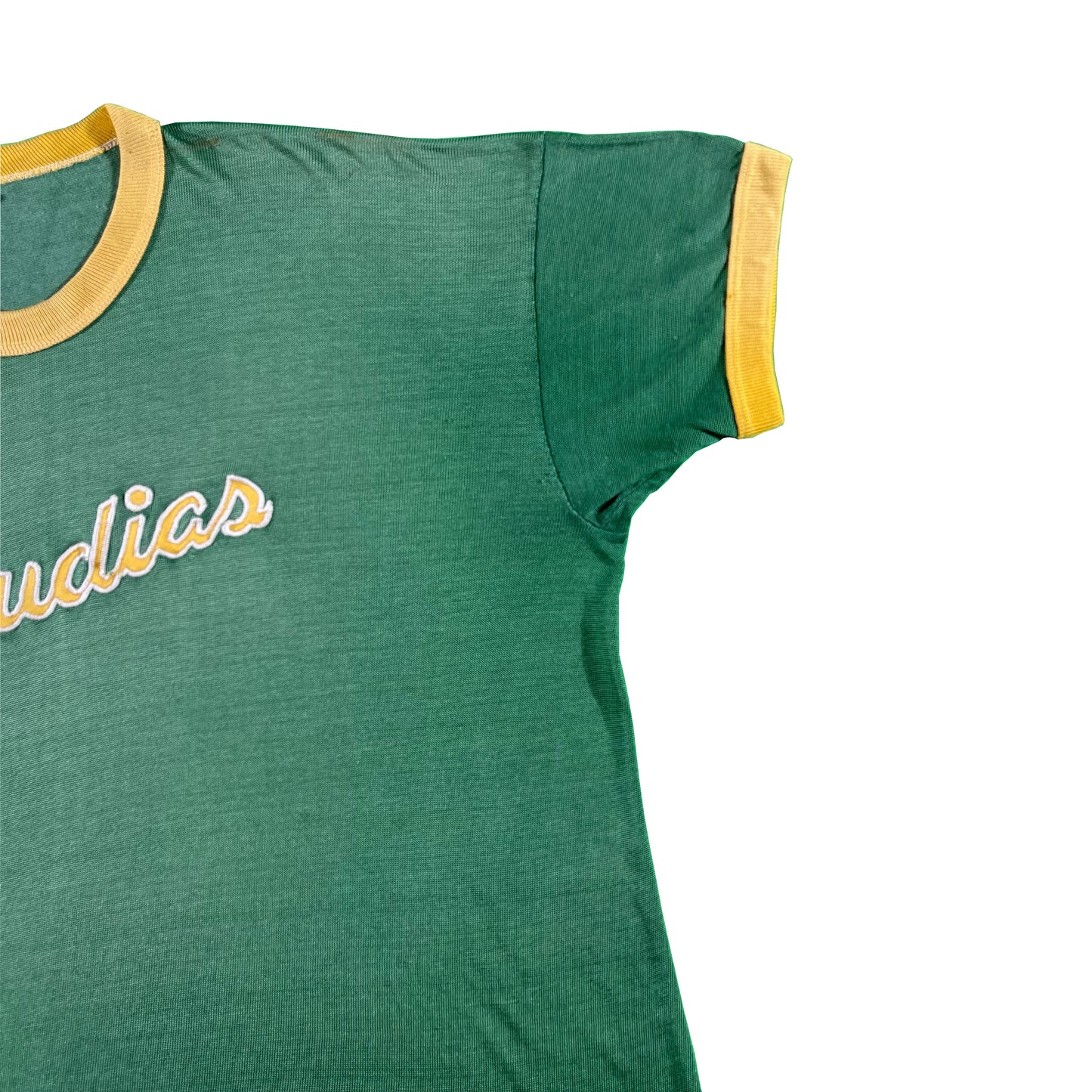 50s Russell Durene Ringer Jersey- L