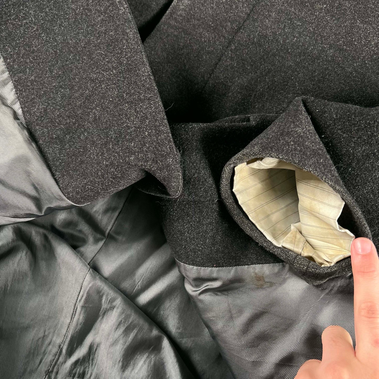 2006 Banana Republic Dark Grey Wool Coat- S