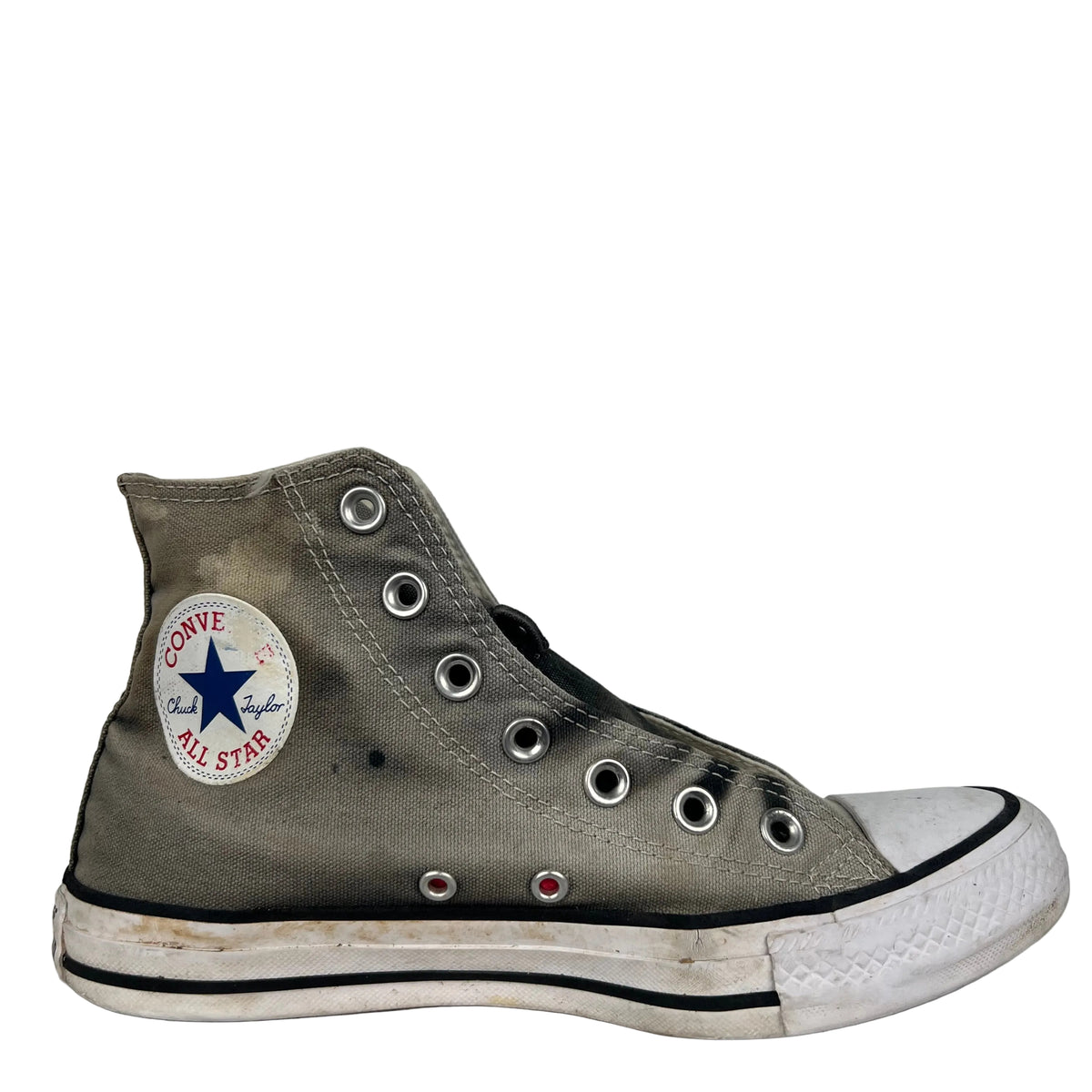 Sun Faded Black High Top Converse- M's 5.5, W's 7