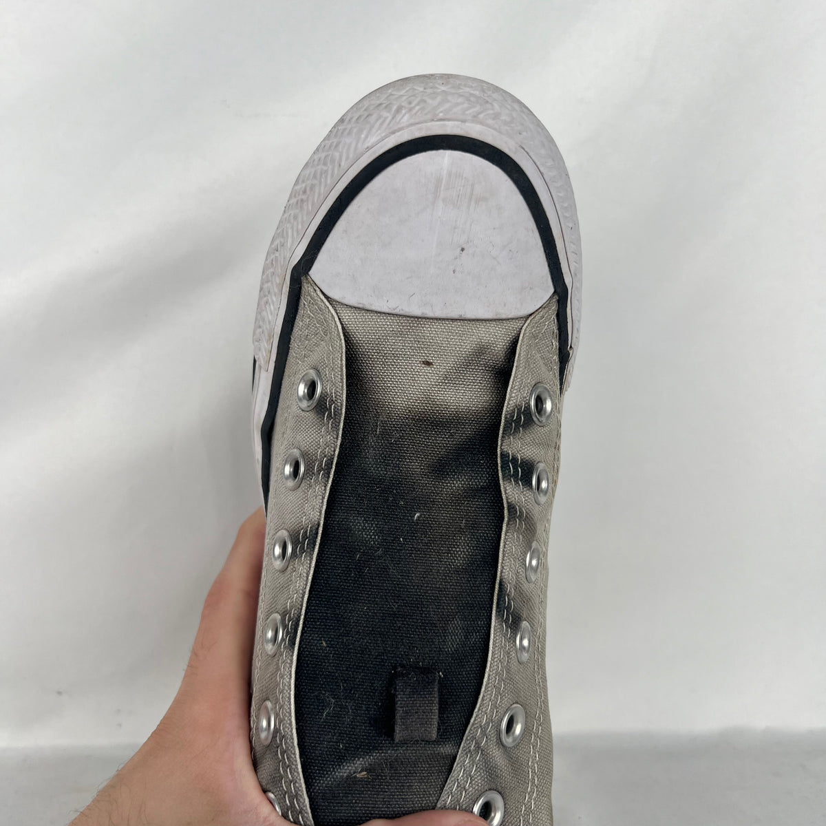 Sun Faded Black High Top Converse- M's 5.5, W's 7