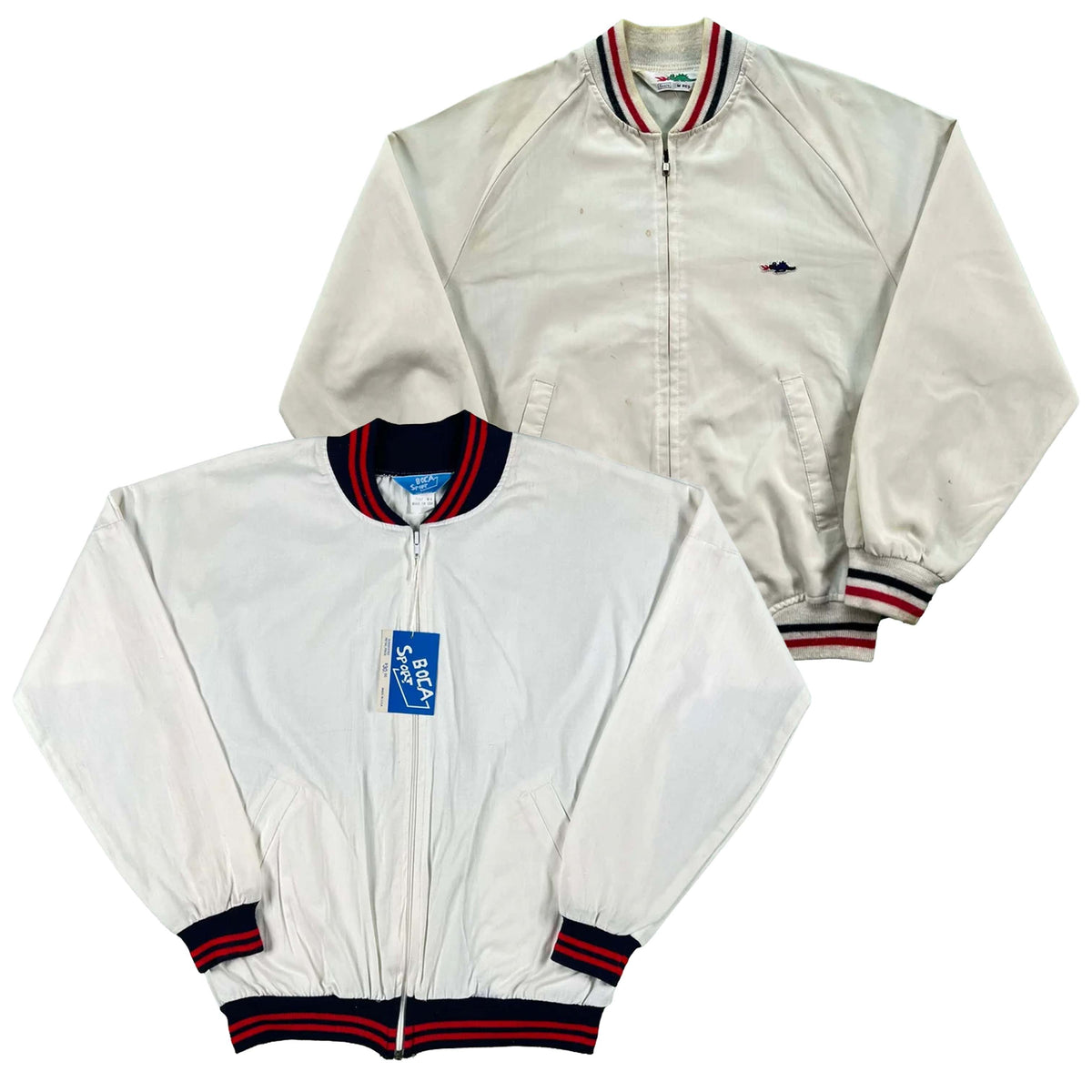 Vintage Sporty Striped Collar Jackets- SELECT JACKET