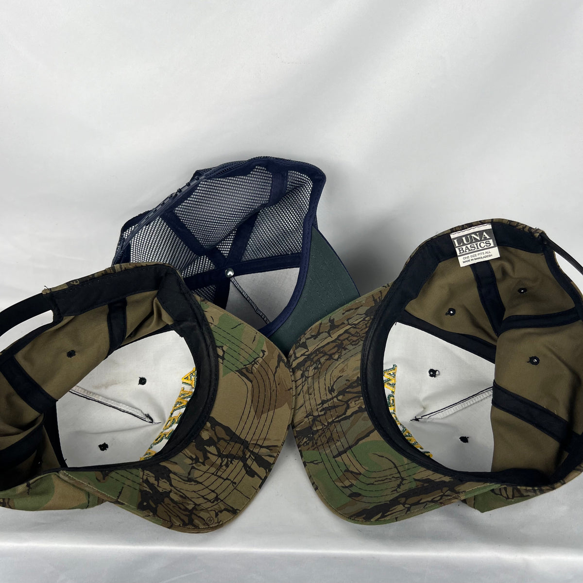 80s/90s AWPPW Navy & Camo Trucker Hats- SELECT HAT