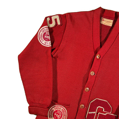 50s Letterman Wool Cardigan- S