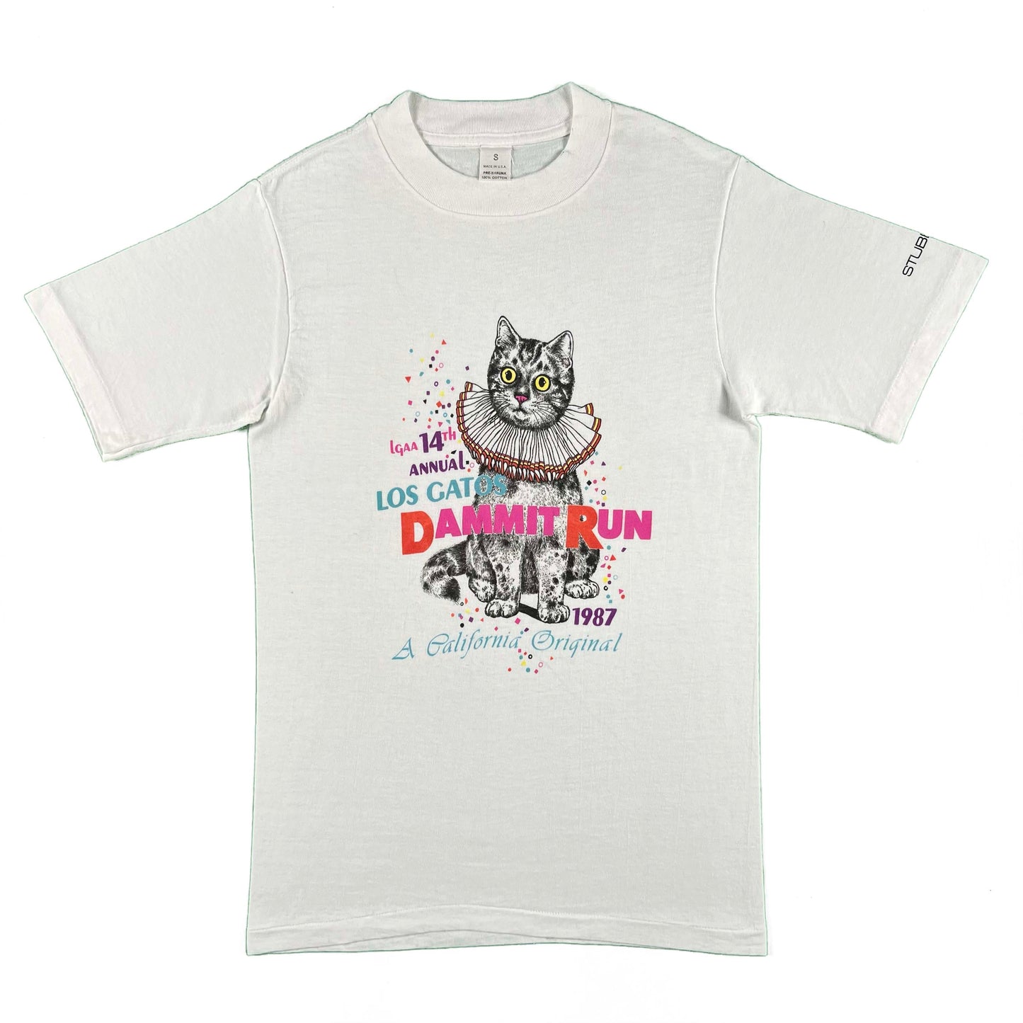 80s Los Gatos Dammit Run Tee- S