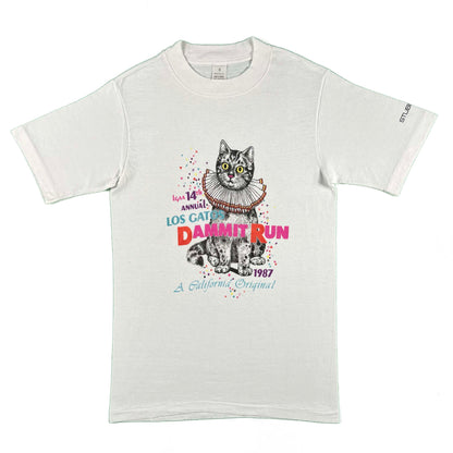 80s Los Gatos Dammit Run Tee- S