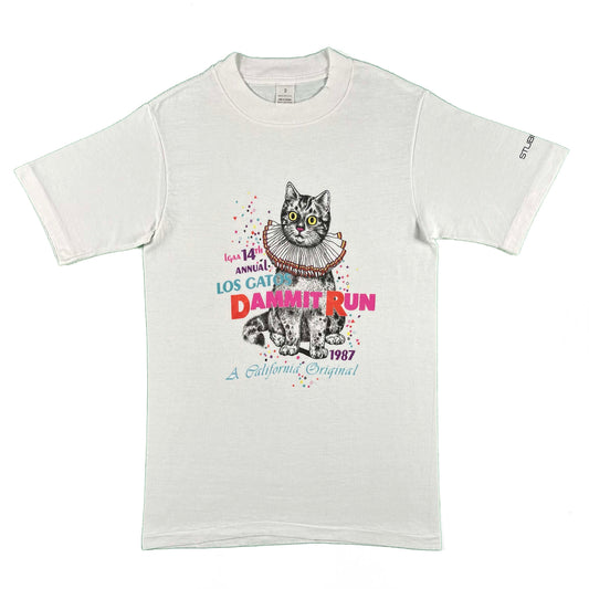 80s Los Gatos Dammit Run Tee- S