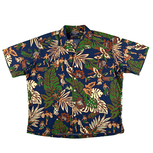 00s Ralph Lauren Polo Sport Loop Collar Hawaiian Shirt- XL