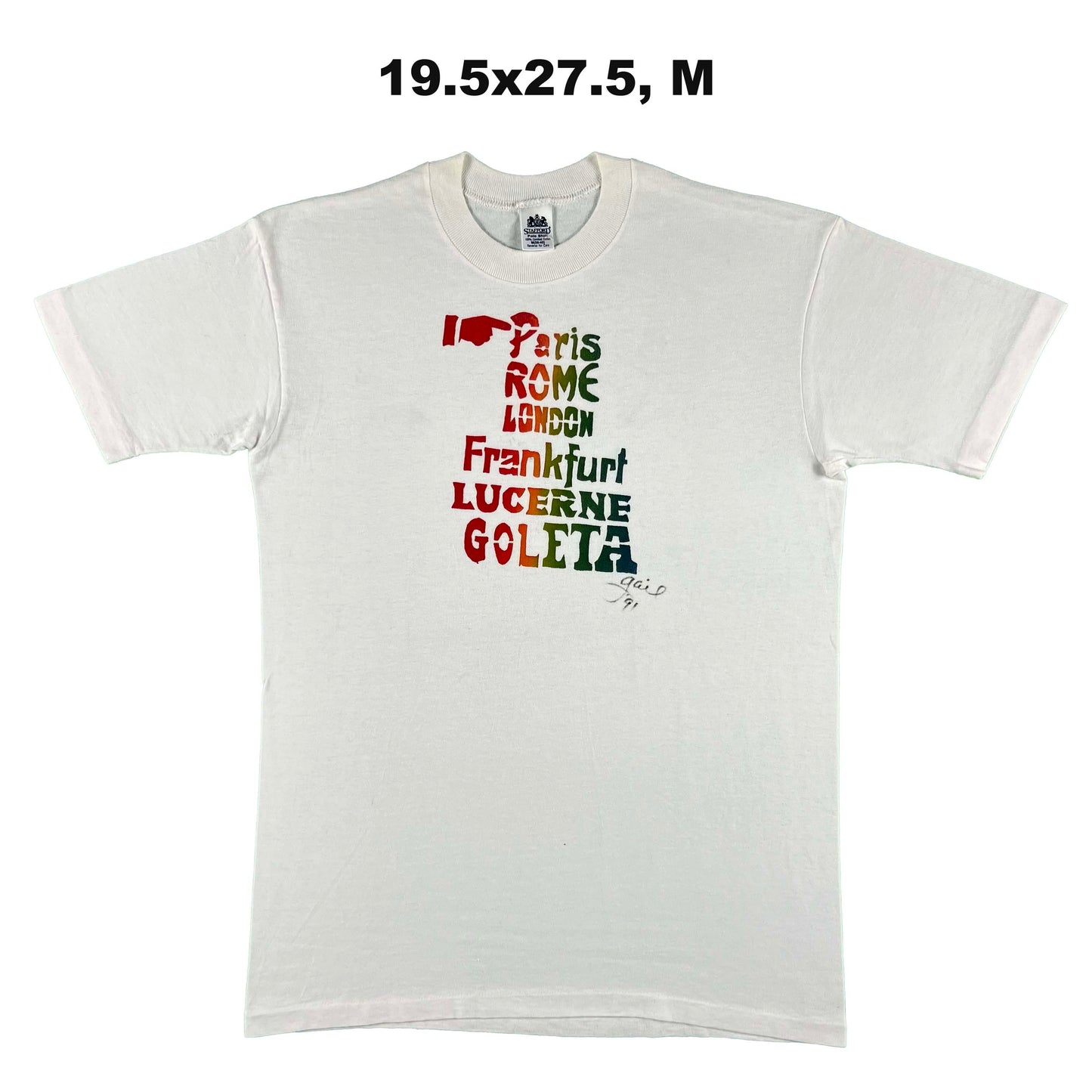 Vintage London, Paris, Rome...Tees- SELECT T SHIRT