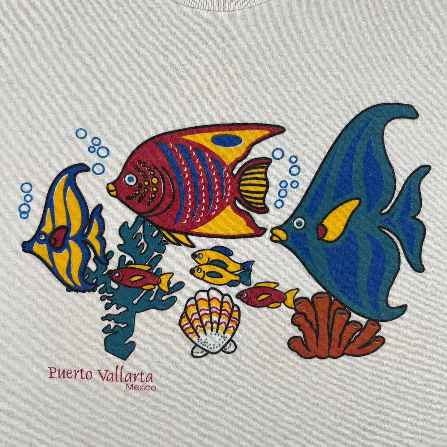 90s Tropical Fish Tee- L