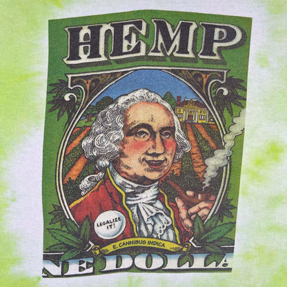 90s George Washington Hemp Dolla Tee- L