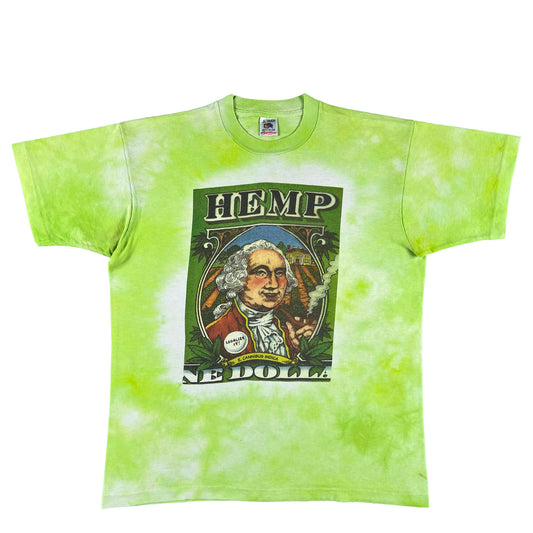 90s George Washington Hemp Dolla Tee- L