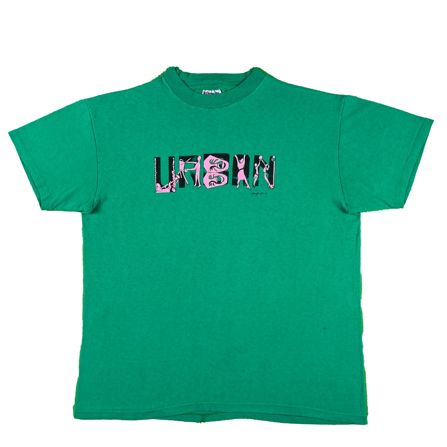 80s 'Urban' Test Print Tee- L