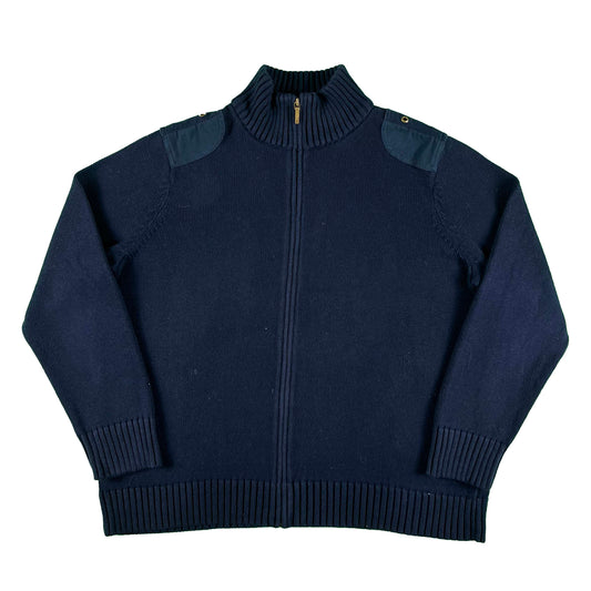 00s Lauren Ralph Lauren Navy Knit Zip Up- L
