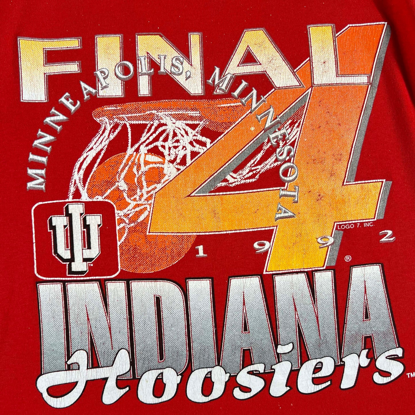 1992 Indiana Hoosiers Final Four Tee- L