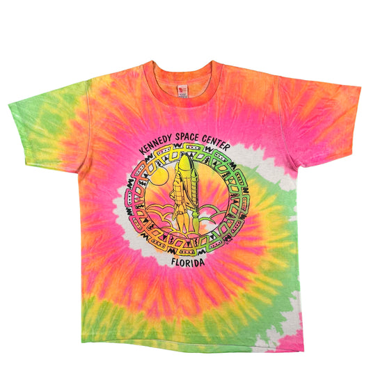 80s Kennedy Space Center Tie Dye Tee- XL