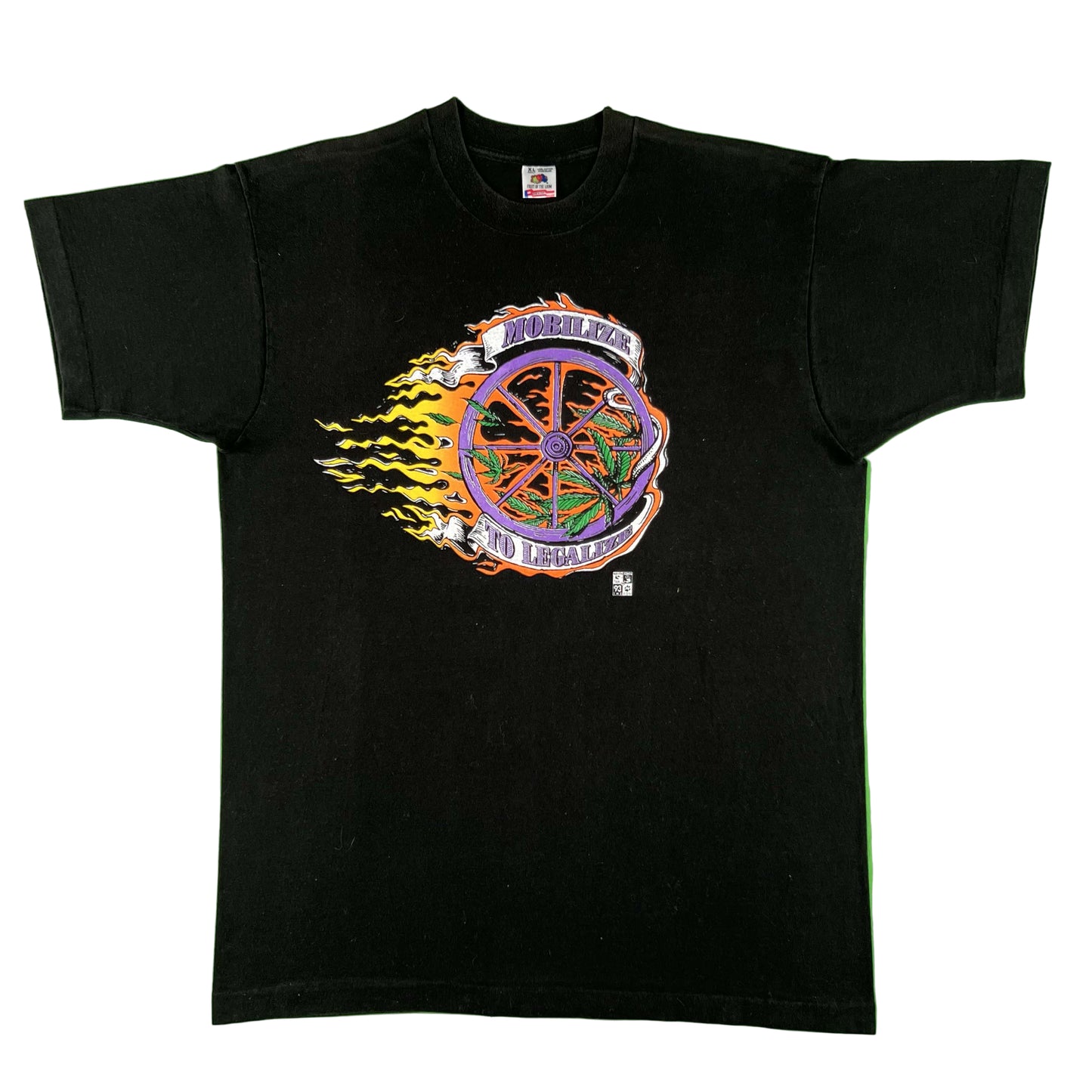 90s Mobilize to Legalize Weed Tee- XL