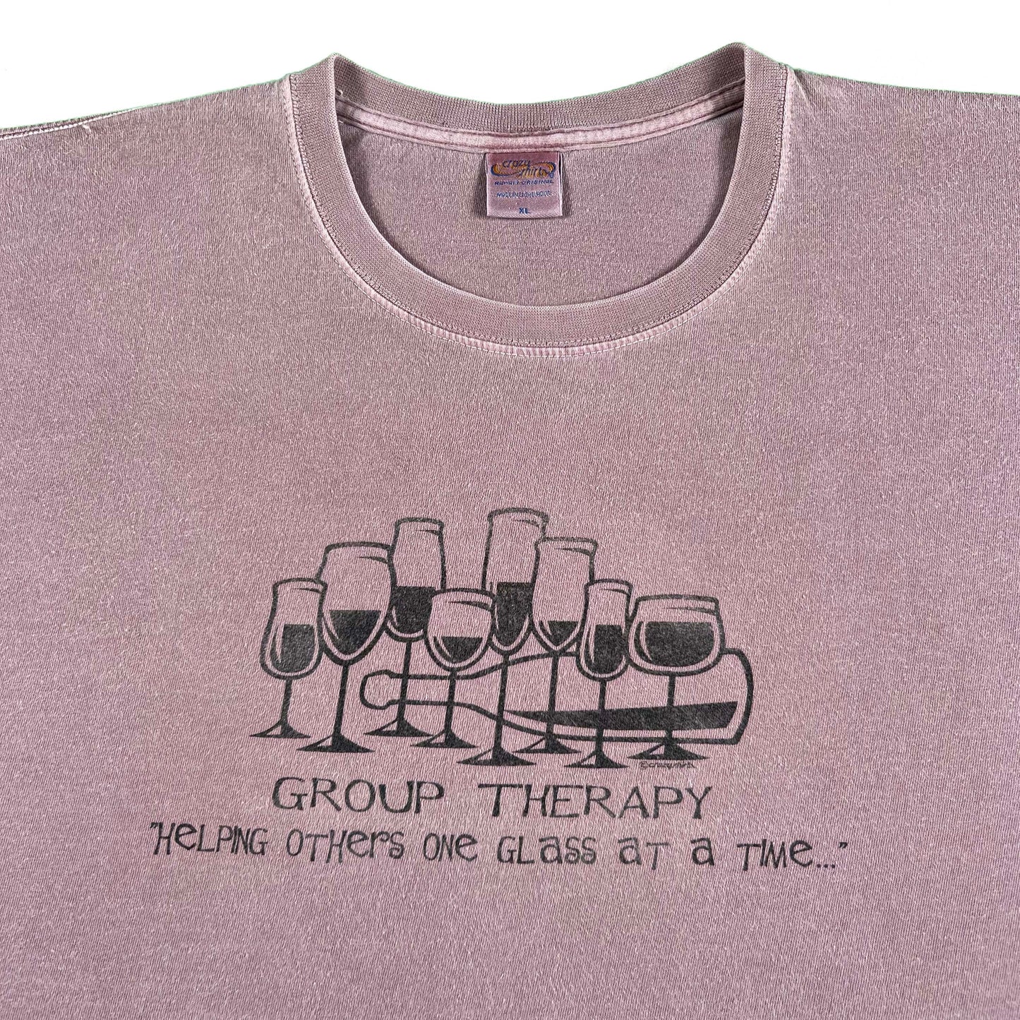 00s Group Therapy Wine Tee- XL