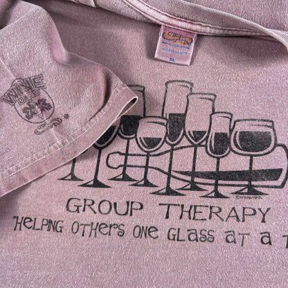 00s Group Therapy Wine Tee- XL