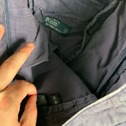 00s Polo by Ralph Lauren Purple HBT Pants- 36x29