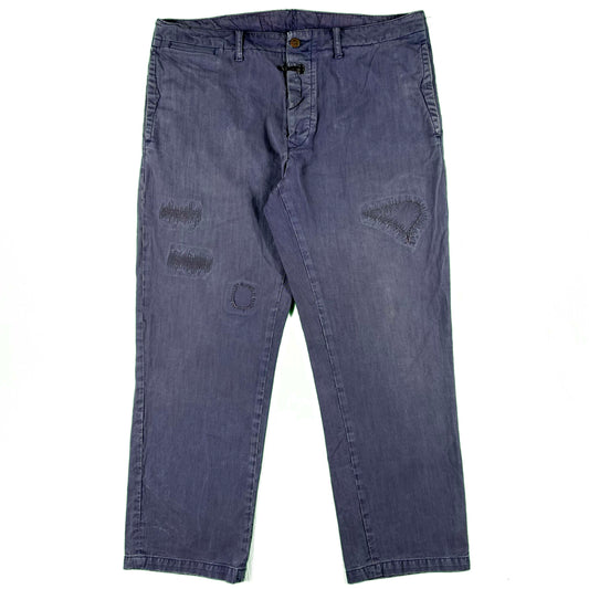 00s Polo by Ralph Lauren Purple HBT Pants- 36x29