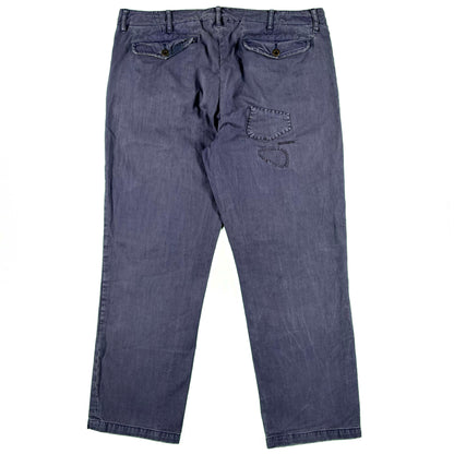 00s Polo by Ralph Lauren Purple HBT Pants- 36x29