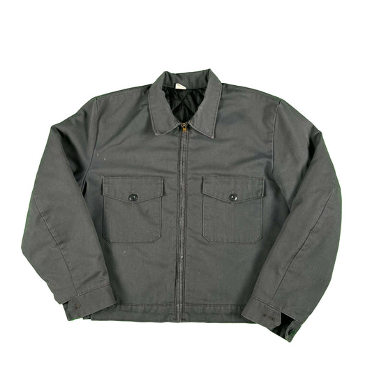 70s Grey Two Pocket Work Jacket- M