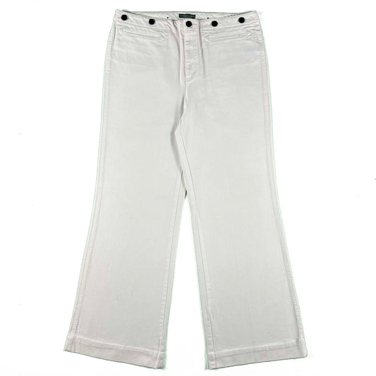 00s Lauren Jean Ralph Lauren Denim Sailor Pants- 34x32