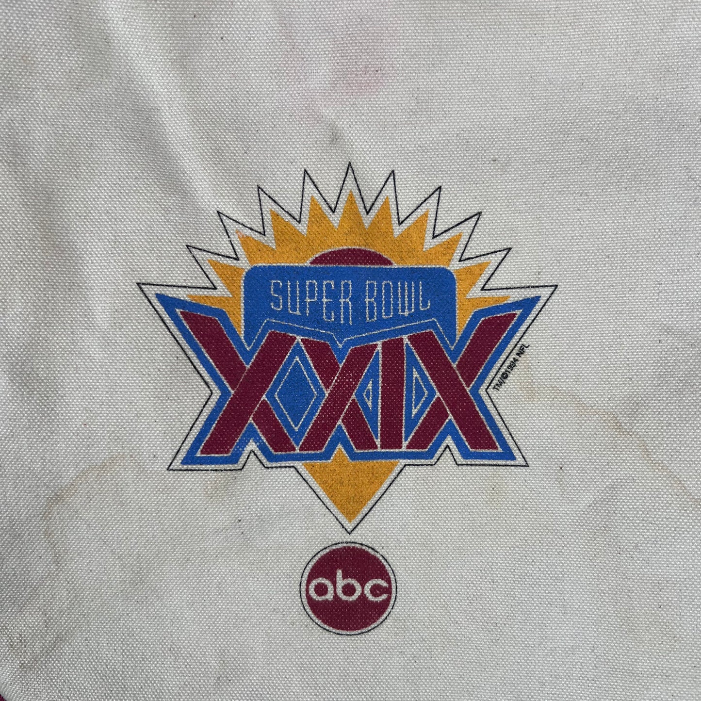 1995 Super Bowl XXIX Canvas Tote Bag